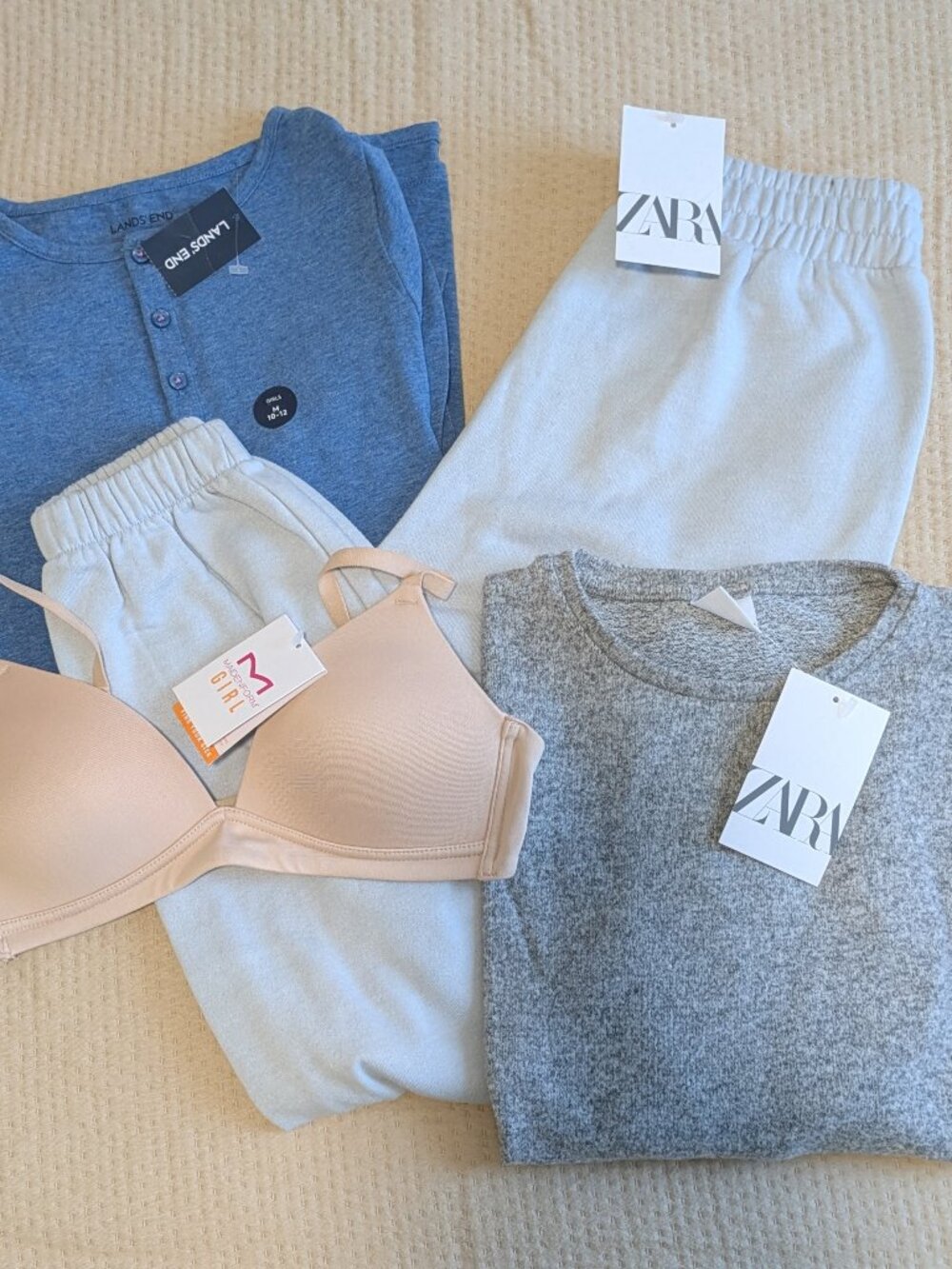 👧 Girls & Women's NWT Bundle - Lands' End + Zara + Maidenform - Sizes M/13-14/3